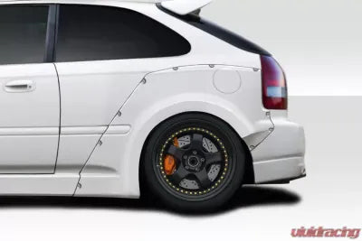 1996-2000 Honda Civic HB Duraflex MMR Rear Fender Flares - 3 Piece - The Nitro Forge