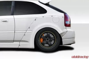1996-2000 Honda Civic HB Duraflex MMR Rear Fender Flares - 3 Piece - The Nitro Forge