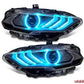 ORACLE Lighting "Black Series" Dynamic ColorSHIFT LED Headlights w/ Sequential Turn Signal Ford Mustang 2018-2023 - The Nitro Forge