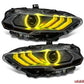 ORACLE Lighting "Black Series" Dynamic ColorSHIFT LED Headlights w/ Sequential Turn Signal Ford Mustang 2018-2023 - The Nitro Forge