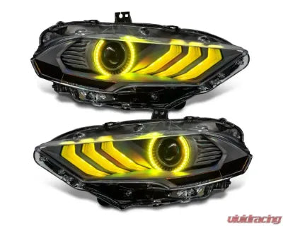 ORACLE Lighting "Black Series" Dynamic ColorSHIFT LED Headlights w/ Sequential Turn Signal Ford Mustang 2018-2023 - The Nitro Forge