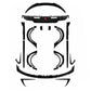Carbonado ABSCF Turbo Style Wide Body Kit Tesla Model 3 2017-2023 - The Nitro Forge