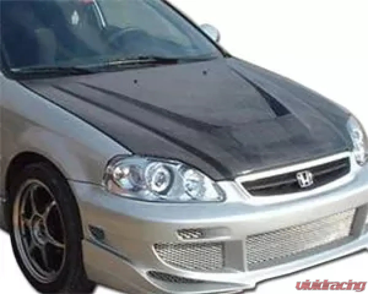 Advan Carbon Intruder Design Carbon Fiber Hood Honda Civic 1999-2000 - The Nitro Forge
