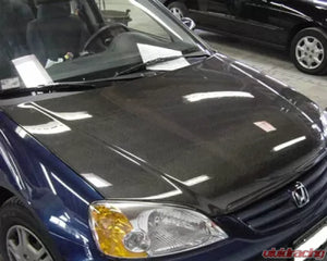 Advan Carbon OEM Style Carbon Fiber Hood Honda Civic Coupe / Sedan 2001-2003 - The Nitro Forge