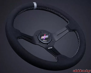 DND Performance 50mm Alcantara Gray Stitch Race Steering Wheel (WRX 2002+) - The Nitro Forge