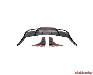 VR Aero Carbon Fiber 3pc Rear Diifuser Tesla Model 3 - The Nitro Forge