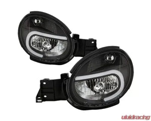 Xtune Black Headlights With Light Tube DRL Subaru Impreza | Outback Sport | WRX 2002-2003 - The Nitro Forge