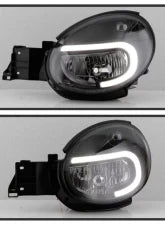 Xtune Black Headlights With Light Tube DRL Subaru Impreza | Outback Sport | WRX 2002-2003 - The Nitro Forge