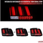 Spec-D Red Marker Sequential LED Taillights (Glossy Black Housing/Smoke Lens) Ford Mustang 1999-2004 - The Nitro Forge