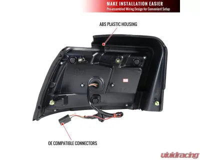 Spec-D Red Marker Sequential LED Taillights (Glossy Black Housing/Smoke Lens) Ford Mustang 1999-2004 - The Nitro Forge