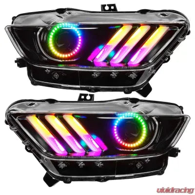 Oracle Lighting Pre-Assembled Headlights Dynamic ColorSHIFT RGB+A-Black Edition Ford Mustang 2015+ - The Nitro Forge