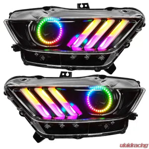 Oracle Lighting Pre-Assembled Headlights Dynamic ColorSHIFT RGB+A-Black Edition Ford Mustang 2015+ - The Nitro Forge